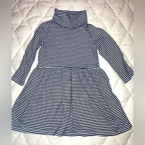 H&M Organic Cotton Turtle Neck Girls Dress - Size 2-4 Years Barely Worn